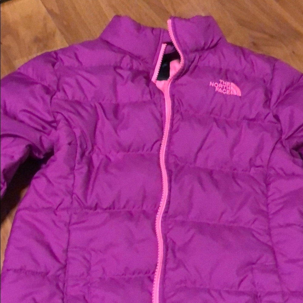 North Face puffer jacket size girl M